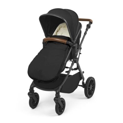 Ickle Bubba Premium Footmuff Black – Pram Footmuffs - Baby Travel