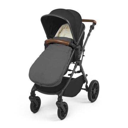 Ickle Bubba Premium Footmuff Charcoal Grey – Pram Footmuffs - Baby Travel