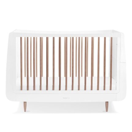 SnuzKot Skandi Cot Bed Metallic Rose Gold - Cots & Cot Beds