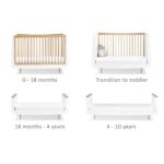 SnuzKot Skandi Cot Bed Natural - Cots & Cot Beds - Image 5