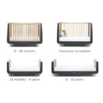 SnuzKot Skandi Cot Bed Slate - Cots & Cot Beds - Image 5