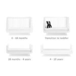 SnuzKot Skandi Cot Bed White – Cots & Cot Beds - Baby Travel SnuzKot Skandi Cot Bed White - Cots & Cot Beds - Image 5