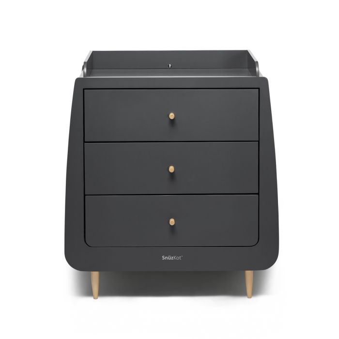 SnuzKot Skandi Changing Unit Slate – Nursery Drawers - Baby Travel SnuzKot Skandi Changing Unit Slate - Nursery Drawers - Image 1