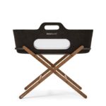 SnuzBaskit Graphite Moses Basket & Walnut Stand - Moses Baskets