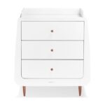 SnuzKot Skandi Changing Unit Metallic Rose Gold - Nursery Drawers