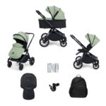 Ickle Bubba Altima 9 Piece Pram Bundle Sage Green - Newborn Prams