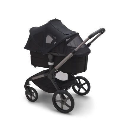 Bugaboo Fox 5 / Fox Cub Breezy Sun Canopy Midnight Black – Pram Canopies and Hoods - Baby Travel