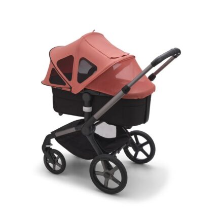 Bugaboo Fox 5 / Fox Cub Breezy Sun Canopy Sunrise Red – Pram Canopies and Hoods - Baby Travel