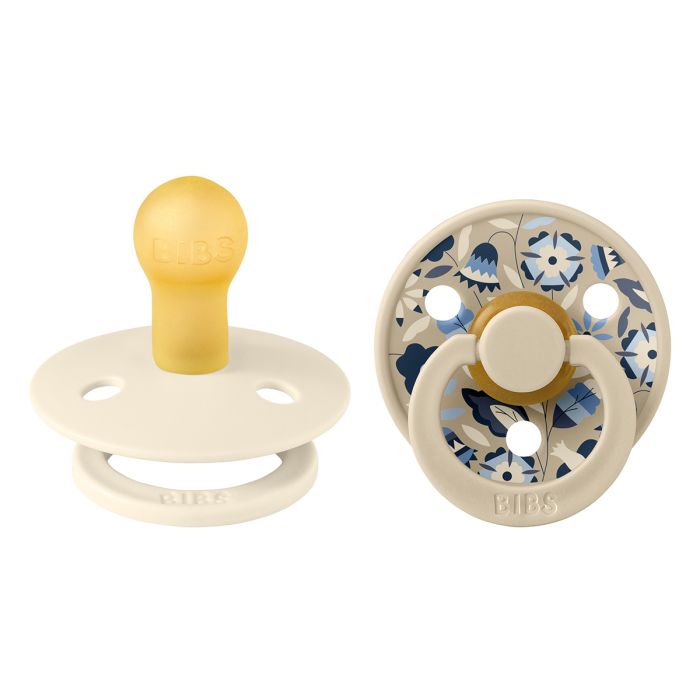 Bibs Pacifier X Liberty Round Collection 2 Pack Size 1 Bobo/Ivory Mix – Pacifiers - Baby Travel Bibs Pacifier X Liberty Round Collection 2 Pack Size 1 Bobo/Ivory Mix - Pacifiers - Image 3