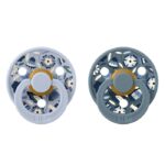 Bibs Pacifier X Liberty Round Collection 2 Pack Size 1 Bobo/Dusty Blue Mix – Pacifiers - Baby Travel Bibs Pacifier X Liberty Round Collection 2 Pack Size 1 Bobo/Dusty Blue Mix - Pacifiers - Image 3