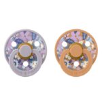 Bibs Pacifier X Liberty Round Collection 2 Pack Size 1 June Blossom/Pumpkin Mix – Pacifiers - Baby Travel Bibs Pacifier X Liberty Round Collection 2 Pack Size 1 June Blossom/Pumpkin Mix - Pacifiers - Image 2