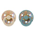 Bibs Pacifier X Liberty Round Collection 2 Pack Size 1 June Blossom/Vanilla Hush Mix - Pacifiers - Image 2