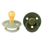 Bibs Pacifier Round Collection 2 Pack Size 1 Sage/Hunter Green – Pacifiers - Baby Travel Bibs Pacifier Round Collection 2 Pack Size 1 Sage/Hunter Green - Pacifiers - Image 3