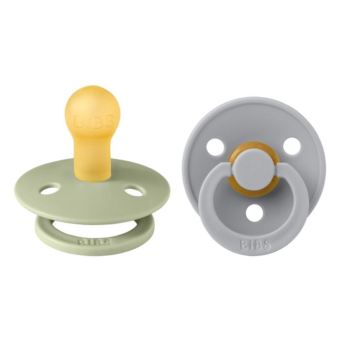 Bibs Pacifier Round Collection 2 Pack Size 1 Sage/Cloud – Pacifiers - Baby Travel