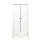 CuddleCo Clara Wardrobe White/Ash – Wardrobes - Baby Travel CuddleCo Clara Wardrobe White/Ash - Wardrobes