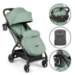 Ickle Bubba Aries Prime Autofold Stroller Sage Green - Compact Foldable Strollers Pushchairs