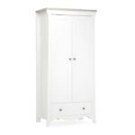 CuddleCo Clara Wardrobe White/Ash – Wardrobes - Baby Travel CuddleCo Clara Wardrobe White/Ash - Wardrobes - Image 3