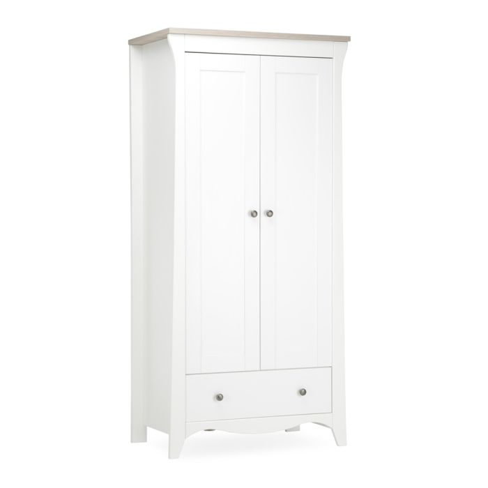 CuddleCo Clara Wardrobe White/Ash – Wardrobes - Baby Travel CuddleCo Clara Wardrobe White/Ash - Wardrobes - Image 3