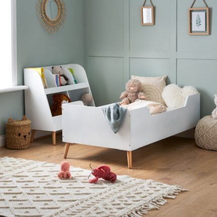 Obaby Maya Toddler Bed White And Natural – Cots & Cot Beds - Baby Travel