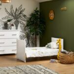 Obaby Nika Mini Cot 2 Piece Room Set White Wash - Furniture Sets - Image 2