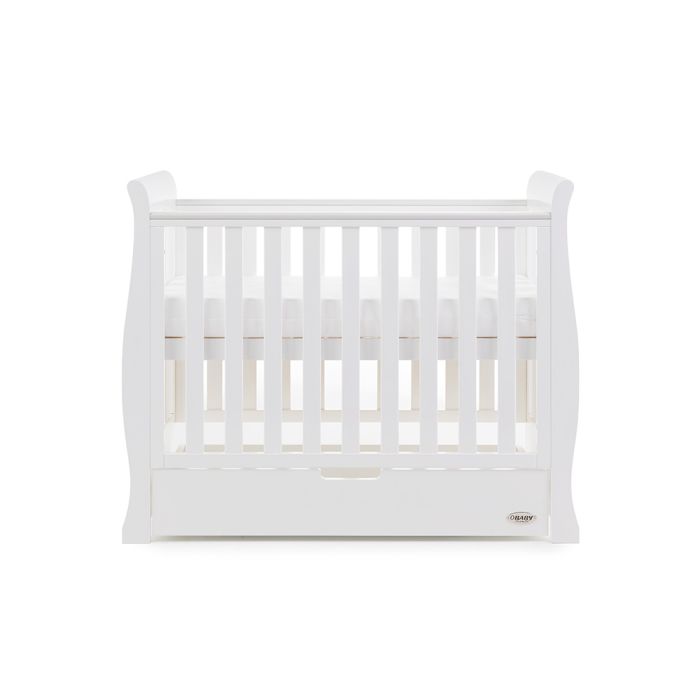 Obaby Stamford Space Saver Sleigh Cot White – Cots & Cot Beds - Baby Travel Obaby Stamford Space Saver Sleigh Cot White - Cots & Cot Beds - Image 6