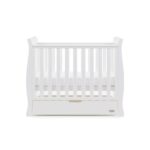 Obaby Stamford Space Saver Sleigh Cot White – Cots & Cot Beds - Baby Travel Obaby Stamford Space Saver Sleigh Cot White - Cots & Cot Beds - Image 5