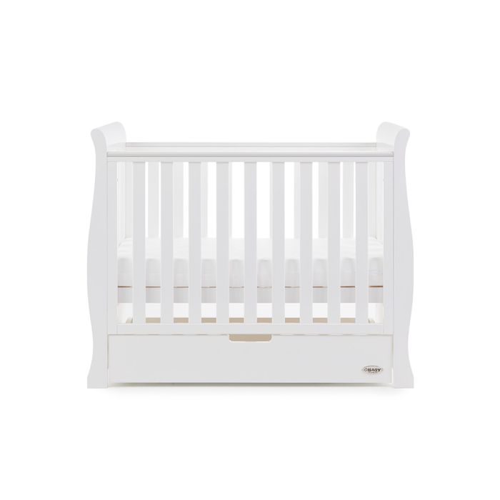 Obaby Stamford Space Saver Sleigh Cot White – Cots & Cot Beds - Baby Travel Obaby Stamford Space Saver Sleigh Cot White - Cots & Cot Beds - Image 5