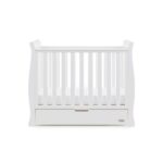 Obaby Stamford Space Saver Sleigh Cot White – Cots & Cot Beds - Baby Travel Obaby Stamford Space Saver Sleigh Cot White - Cots & Cot Beds - Image 3