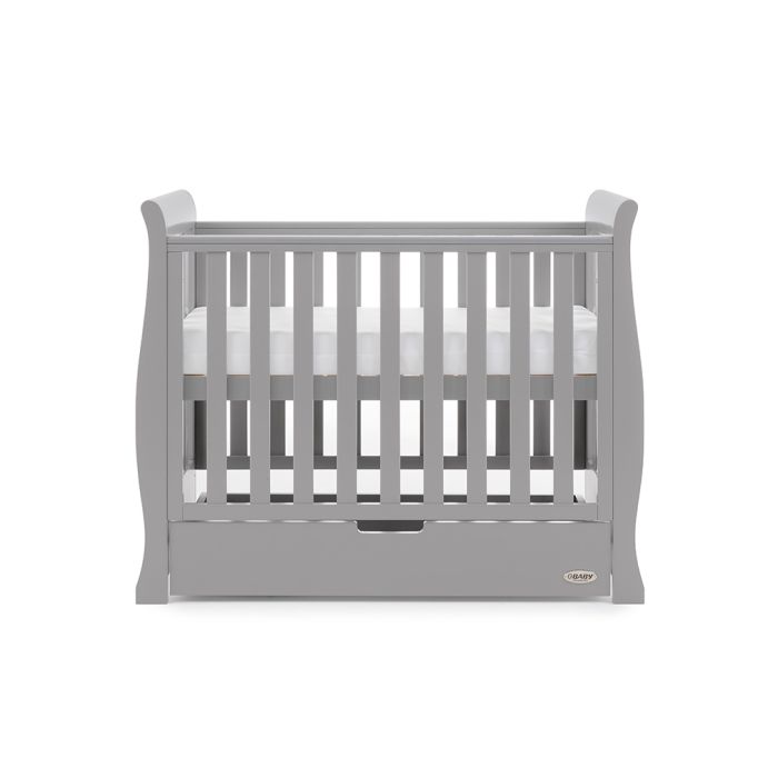Obaby Stamford Space Saver Sleigh Cot Warm Grey – Cots & Cot Beds - Baby Travel Obaby Stamford Space Saver Sleigh Cot Warm Grey - Cots & Cot Beds - Image 6