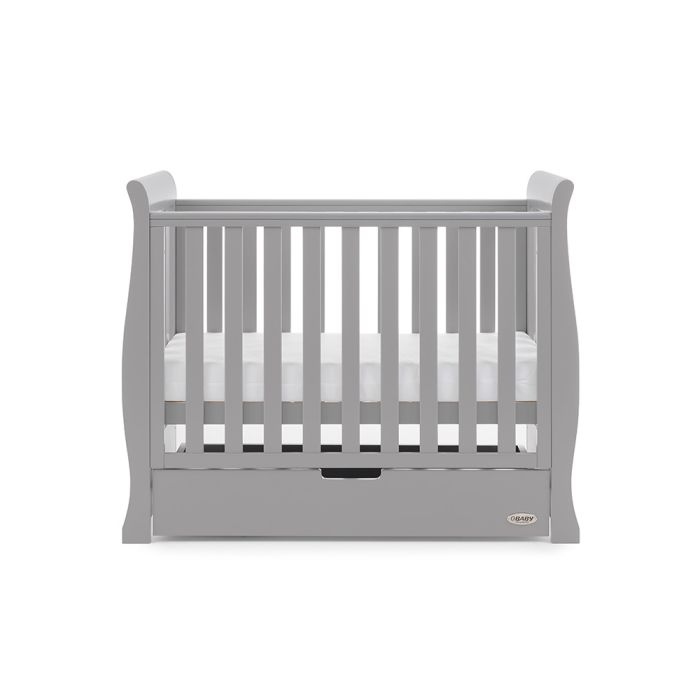 Obaby Stamford Space Saver Sleigh Cot Warm Grey – Cots & Cot Beds - Baby Travel Obaby Stamford Space Saver Sleigh Cot Warm Grey - Cots & Cot Beds - Image 5