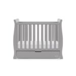 Obaby Stamford Space Saver Sleigh Cot Warm Grey – Cots & Cot Beds - Baby Travel Obaby Stamford Space Saver Sleigh Cot Warm Grey - Cots & Cot Beds - Image 3