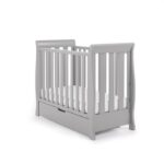 Obaby Stamford Space Saver Sleigh Cot White – Cots & Cot Beds - Baby Travel Obaby Stamford Space Saver Sleigh Cot Warm Grey - Cots & Cot Beds