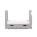 Obaby Stamford Mini Sleigh Cot 2 Piece Room Set Warm Grey - Furniture Sets - Image 8