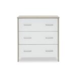 Obaby Nika Changing Unit Grey Wash And White - Nursery Drawers - Image 3