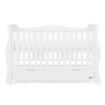 Obaby Stamford Luxe Sleigh Cot Bed White - Cots & Cot Beds - Image 6