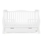 Obaby Stamford Luxe Sleigh Cot Bed White - Cots & Cot Beds - Image 7