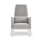 Obaby High Back Rocking Chair Stone Fabric - Nursing Chairs - Image 3