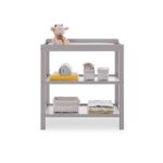 Obaby Open Changing Unit Warm Grey - Nursery Drawers - Image 2