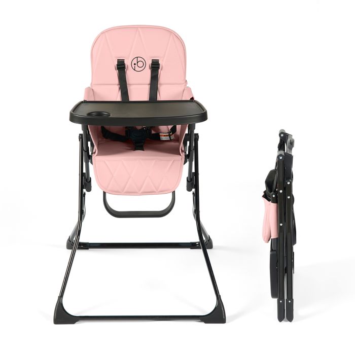 Ickle Bubba Flip Magic Fold High Chair Blush Pink – Fold Away Highchairs - Baby Travel