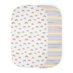 Ickle Bubba 2 Pack Crib Fitted Sheets Rainbow Dreams - Crib Bedding & Sheets