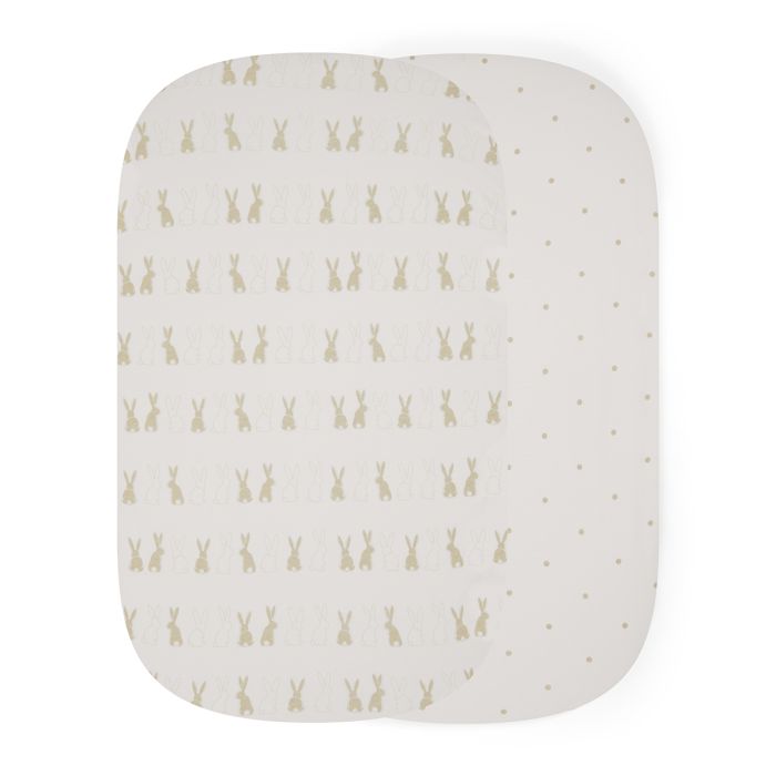 Ickle Bubba 2 Pack Crib Fitted Sheets Bunnychino – Crib Bedding & Sheets - Baby Travel Ickle Bubba 2 Pack Crib Fitted Sheets Bunnychino - Crib Bedding & Sheets - Image 1