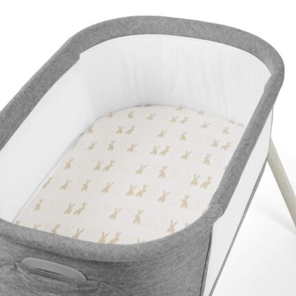 Ickle Bubba 2 Pack Crib Fitted Sheets Bunnychino – Crib Bedding & Sheets - Baby Travel