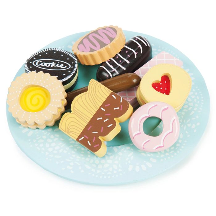 Le Toy Van Biscuits & Plate Set – Wooden Toys - Baby Travel