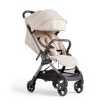 Silver Cross Clic Pushchair Almond - Compact Foldable Strollers Pushchairs