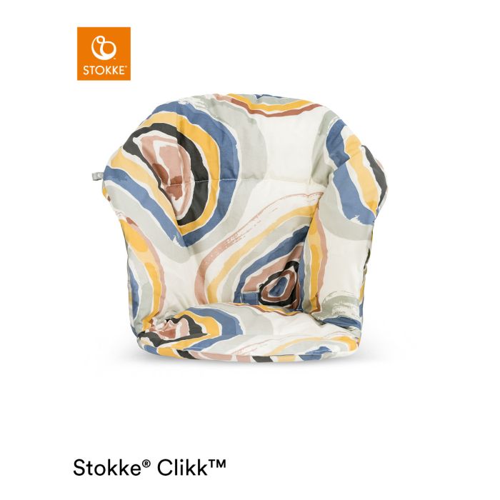 Stokke Clikk Cushion Multi Circles – Stokke Chair Accessories - Baby Travel
