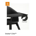Stokke Clikk High Chair Black Natural Plus Free Cushion – Stokke High Chairs - Baby Travel Stokke Clikk High Chair Black Natural Plus Free Cushion - Stokke High Chairs - Image 5