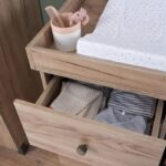 Tutti Bambini Como Chest Changer Distressed Oak/Slate Grey - Nursery Drawers - Image 2