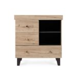 Tutti Bambini Como Chest Changer Distressed Oak/Slate Grey - Nursery Drawers - Image 3