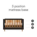 Tutti Bambini Como Cot Bed Slate Grey/Rosewood - Cots & Cot Beds - Image 8
