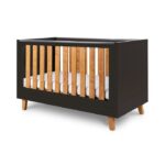 Tutti Bambini Como Cot Bed Slate Grey/Rosewood - Cots & Cot Beds